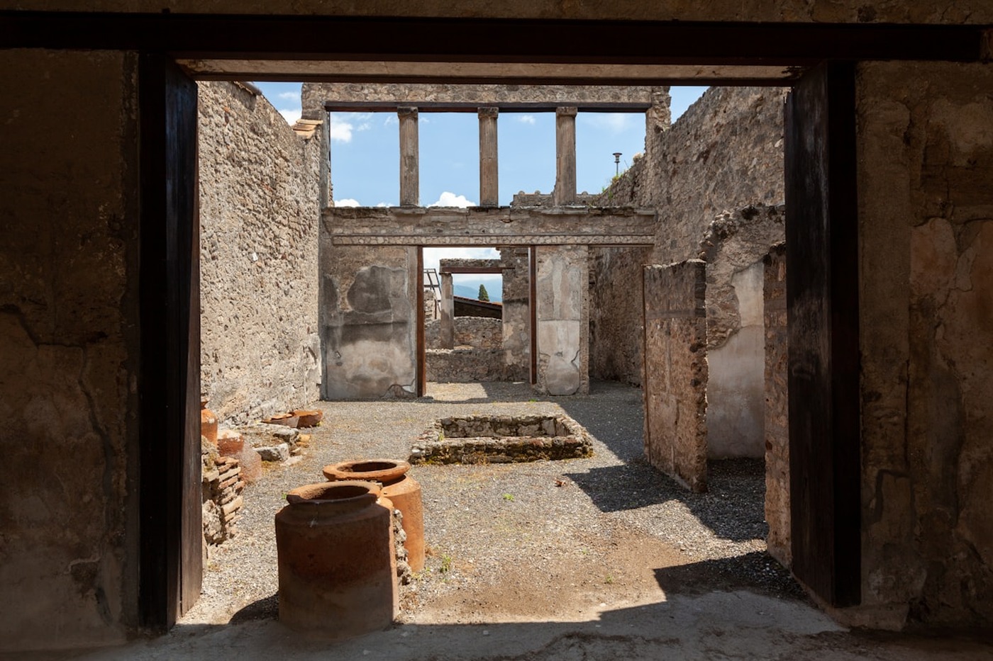 Pompeii ancient ruins Vesuvius Italy