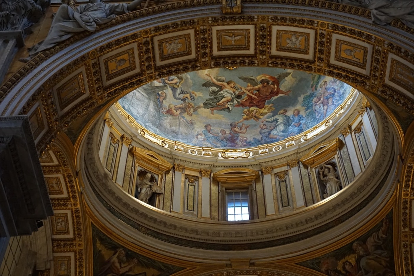 Interior of the basilica of saint peter